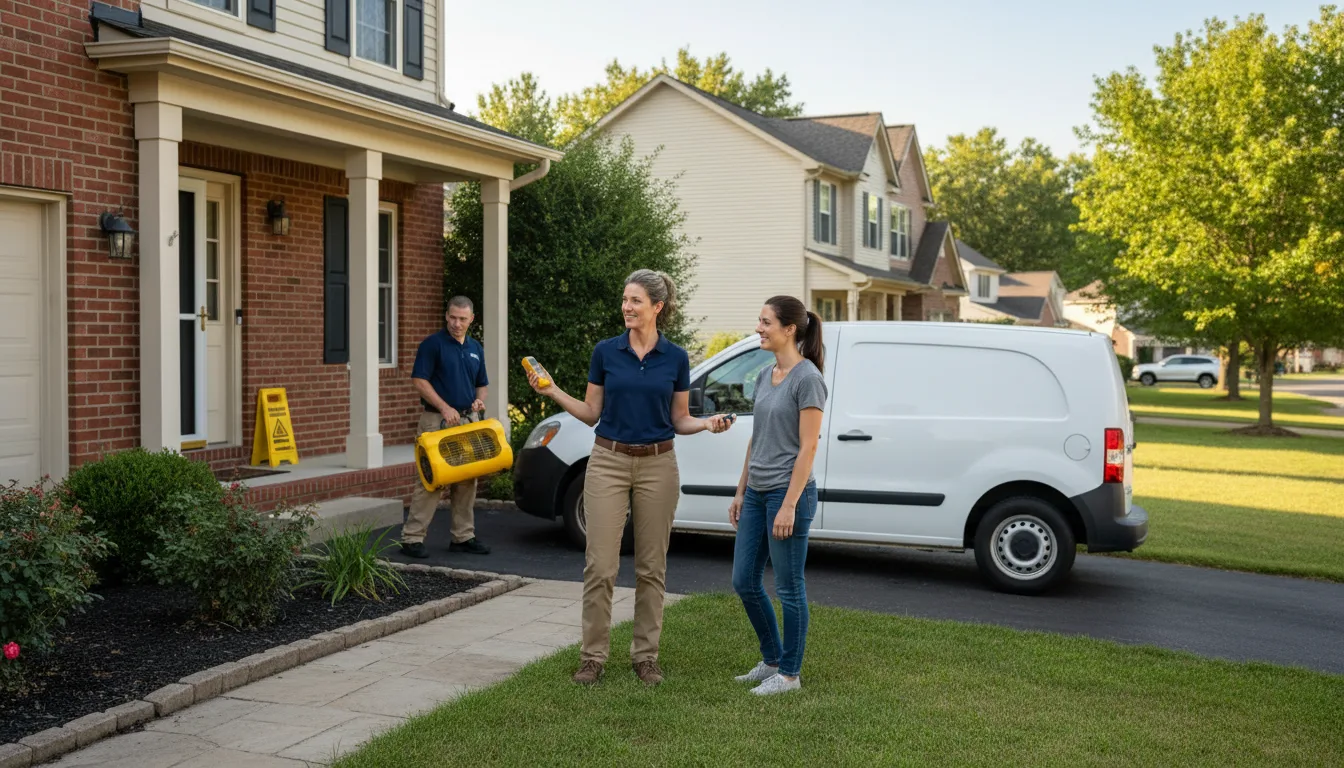 Water restoration image for Water Damage & Restoration Services in Prairie View, KS